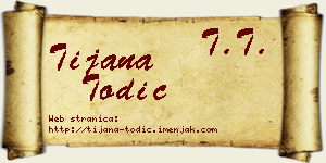 Tijana Todić vizit kartica